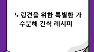 🐶 댕댕이 가수분해 간식 특가 대방출! 알러지 걱정 끗! ✨